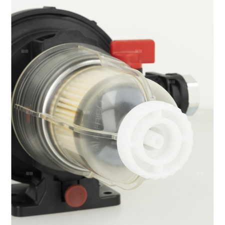 Filtr olejowy AFRISO FloCo-Top-2CM MS-5 zintegrowany z odpowietrznikiem fi 3/8'' x 3/8'' GW x GZ, z wkładem opticlean, maks. przepływ 100 l/h