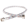 Wąż przyłączeniowy elastyczny FERRO z oplotem (stal), GW x GZ, 1/2'' x 1/2'', długość 80 mm, z uszczelką