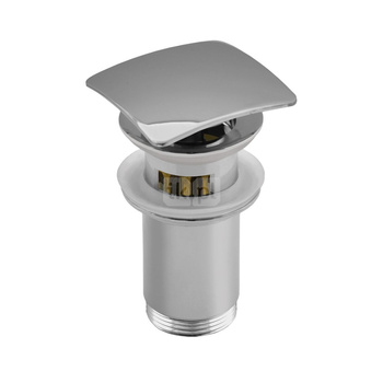 Zestaw odpływowy do umywalki PERFEXIM SPPMWK00K chromowany 2 3/4'', przycisk kwadratowy wypukły