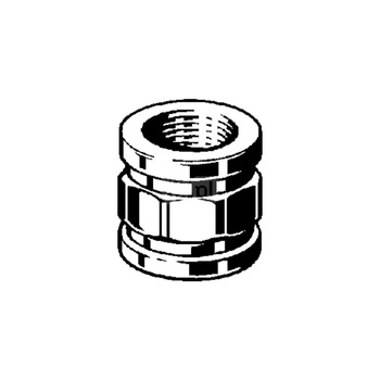 Mufa VIEGA 3270 jednoczęściowy, brąz (stan surowy) / brąz (stan surowy), 1/2'' (gw x gw), 36 mm