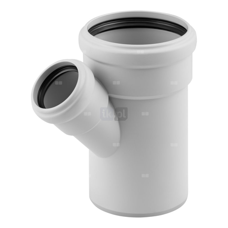 Trójnik MAGNAPLAST SKOLAN safe dBEA 45' PP DN 110 x DN 70 x DN 110 (ww x ww x wz), kolor biały