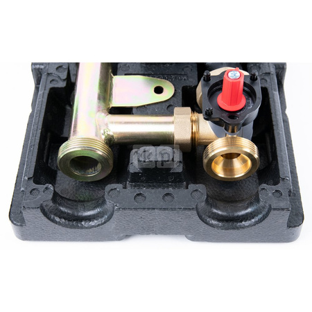 Grupa pompowa AFRISO PrimoTherm K 180-2 DN 25 AP 3-WM-R GZ x GW 1 1/2'' x 1'', z zaworem mieszającym, z izolacją, z pompą obiegową AFRISO APH 361 25-7/180 mm