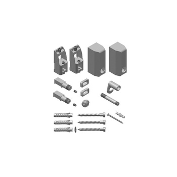 Zestaw montażowy Kermi Geneo quadris-E biały, AK3/-E