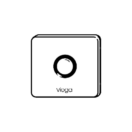 Płytka maskująca Visign for More 103 metal, szkło, nr wzoru 8355.8 płytka maskująca: aluminium szlachetny matowy