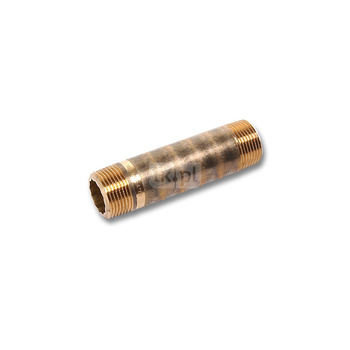 Nypel SANHA 523 długi, mosiądz, 3/8'' (GZ), 60 mm