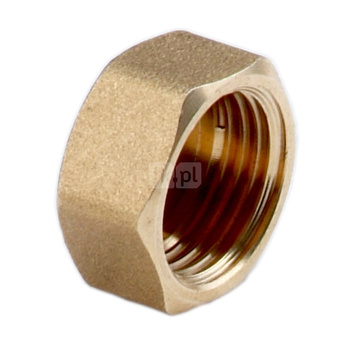 Zaślepka mosiądz FERRO 3/8'' GW, kolor żółty