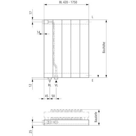 Grzejnik płytowy typ 22 KERMI V-HVV wym. 1600 x 630 mm, kolor biały, moc 2223 W