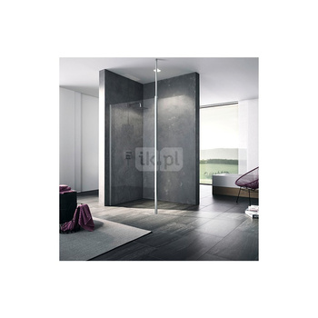 Kermi Walk-In XB WDR 0900x 2000 BV: 880-900 srebro wysoki połysk, szkło ESG przezroczyste z Clean