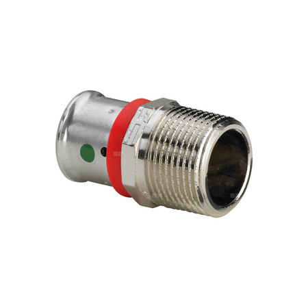 Złącze przejściowe VIEGA 12135 jednoczęściowy, brąz (niklowanie) / brąz, 20 mm x 3/4'' (mz x gz)