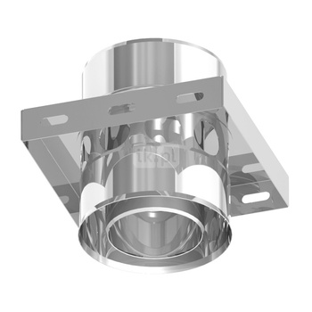 Płyta fundamentowa pośrednia z przejściem TWIN na DWECO 2.0 i zasysem powietrza JEREMIAS 205-DWETN1516 stal nierdzewna fi 100 mm