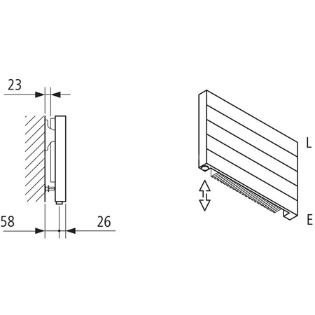 Grzejnik płytowy typ 11 KERMI HHN wym. 420 x 1400 mm, kolor biały, moc 925 W