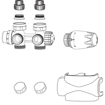 Multilux 4 - Zestaw z DX, czarny RAL9005