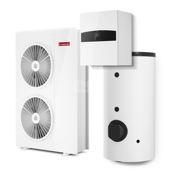 Pakiet - Pompa ciepła powietrze-woda split ARISTON NIMBUS FLEX 120 S-T NET R32 9.5 kW 400 V + Moduł naścienny SENSYS HD + Moduł komunikacji internetowej (aplikacja Ariston Net)