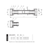 Wąż przyłączeniowy elastyczny PERFEXIM PHA-9125 DN 8, GW x GW, 1/2'' x 3/4'', długość 400 mm