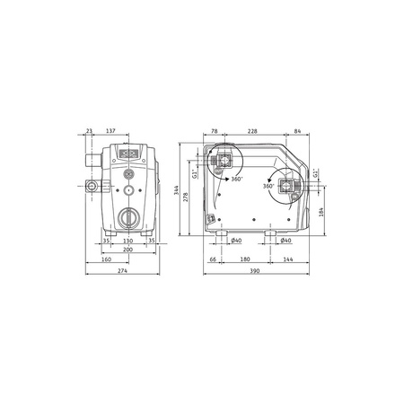Hydrofor WILO Isar BOOST5-E, częstotliwość 50/60 Hz