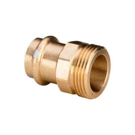 Złącze przejściowe Profipress VIEGA 4511 jednoczęściowy, brąz / brąz, 12 mm, 3/8'' (mz x gz), 35 mm
