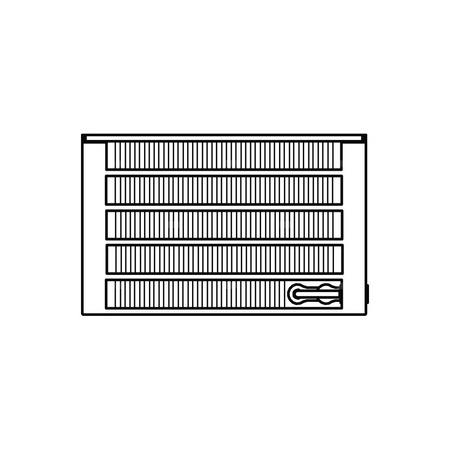Konwektor Kermi V-Kon S Typ55 BH210x316x1800mm QN4270, weiß, 6 bar, o. Abd., Vent. re
