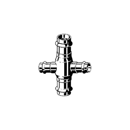 Czwórnik VIEGA 2244 brąz, 22 mm x 15 mm x 22 mm x 15 mm, mz x mz x mz x mz