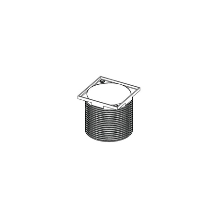 Nasadka z ramką rusztu 100 x 100 mm do odpływu prysznicowego z tworzywa sztucznego TECE drainpoint S