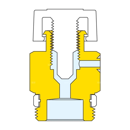 Ręczny zawór odpowietrzający do grzejników. Gwint z uszczelką PTFE 1/4" GZ