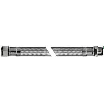 Wąż elastyczny przyłączeniowy QIK stal nierdzewna, 2'' x 2'', dł. 700 mm, GW x GZ z oplotem