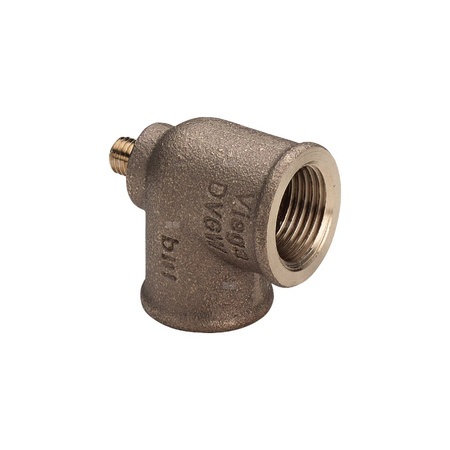 Kolano przyłączeniowe 90' VIEGA 944770 jednoczęściowy, brąz / brąz, 3/4'' (gw x gw), (głębokość: 15 mm)
