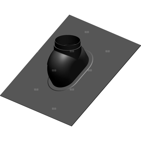 Przejście przez dach 0st.-48st. fi100mm kolor czarny RAL9005