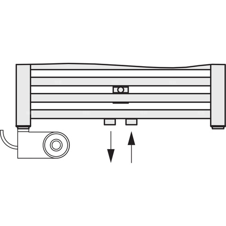 Grzejnik drabinkowy KERMI DUETT, wym. 1796 x 934 mm, kolor biały, moc 2297W