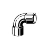 Kolano 90' VIEGA 95090 jednoczęściowy, Cu / Cu, 12 mm (lw x gw), (głębokość: 12 mm)