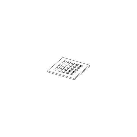 Ruszt ozdobny quadratum 142 x 142 mm do odpływu prysznicowego ze stali nierdzewnej TECE drainpoint S