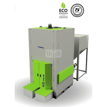 Kocioł na pellet VITECO EG MULTIFUEL P 60kW z zasobnikiem o pojemności 1000l