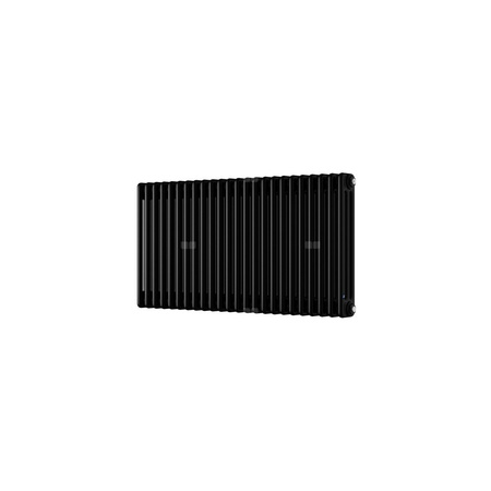 Grzejnik żeberkowy INSTAL-PROJEKT TUBUS 3 stal, podłączenie dolne środkowe, rozstaw 50 mm 2002 x 740 mm, kolor black structure (RAL 9005), moc 3139 W