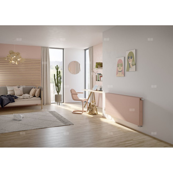 Kermi®x-flair, Line-Vplus typ 33 905x805 RAL9016, 10 bar, z osłoną, prawy