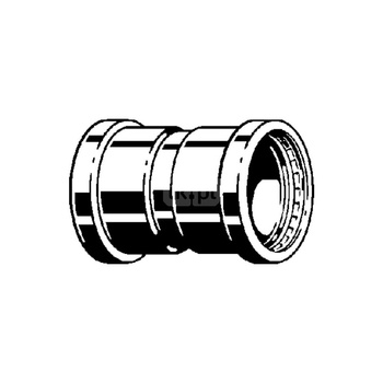 Mufa Sanpress VIEGA 2315XL jednoczęściowy, stal nierdzewna (stan surowy) / stal nierdzewna (stan surowy), 88,9 mm (mz x mz), 125 mm
