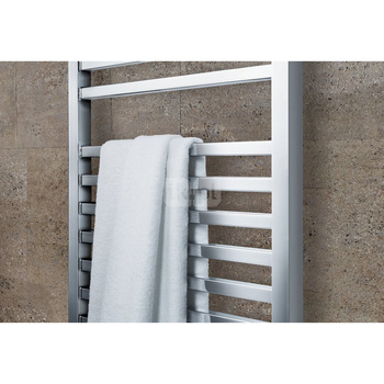 Grzejnik Zehnder Vision QV-080-050 - 500 mm, kolor biały RAL 9016, złącze Code S035, konsole tower radiator, ilość zest. naściennych 4