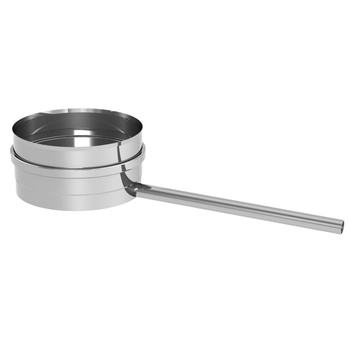 Miska na kondensat z rurką odpływową JEREMIAS FU1001 stal nierdzewna fi 300 mm