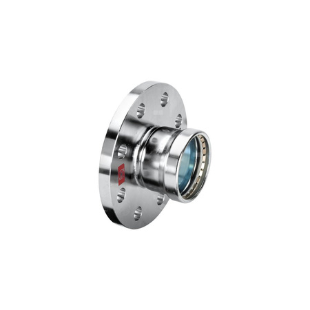 Przejście kołnierzowe z SC-Contur Prestabo VIEGA 1159LF jednoczęściowy, stal (ocynk galwaniczny/elektrolityczny) / stal (ocynk), 180 mm x 108 mm (kołnierz x mz) z uszczelką