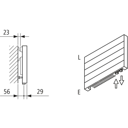 Grzejnik płytowy typ 11 KERMI HHN, z osłonami wym. 420 x 1900 mm, kolor biały, moc 1577 W