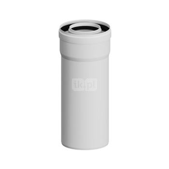 PP-PP Rura prosta koncentryczna L1000mm DN80/125mm z uszczelką [EPDM]