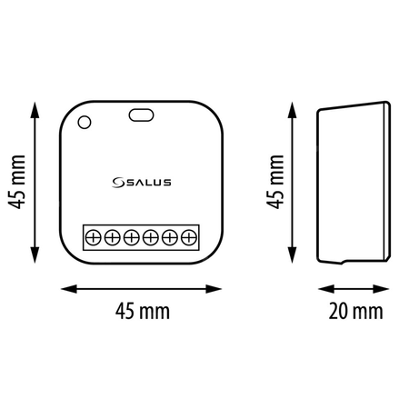 Salus sterownik rolet i oświetlenia RS600, 230 V, 5 A