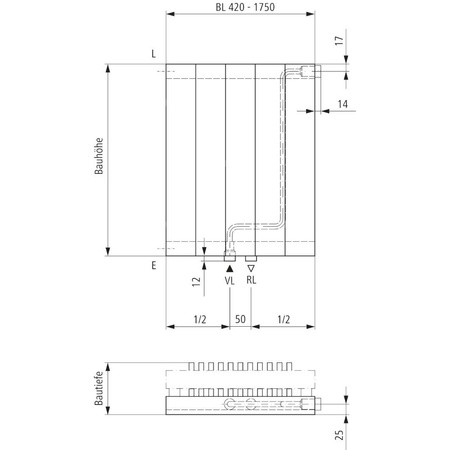 Grzejnik płytowy typ 22 KERMI V-HVV wym. 2000 x 490 mm, kolor biały, moc 2063 W