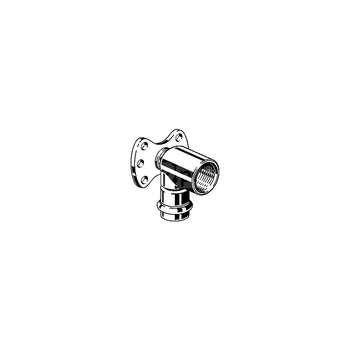 Kolano ze złączką naścienną VIEGA 23255LF, stal nierdzewna / stal nierdzewna, 1/2'' x 18 mm (gw x mz)