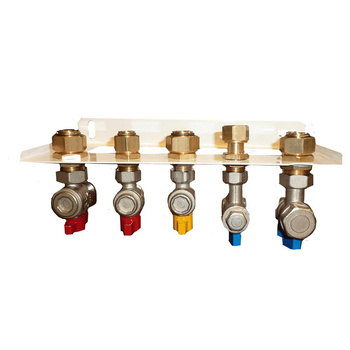 LISTWA PRZYŁĄCZENIOWA Z ZAWORAMI KĄTOWYMI I FILTRAMI SIATKOWYMI DO KOTŁÓW JEDNOFUNKCYJNYCH