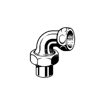 Złącze przejściowe 90' VIEGA 94096G jednoczęściowy, mosiądz / brąz, 1 1/4'' (lw x gw)