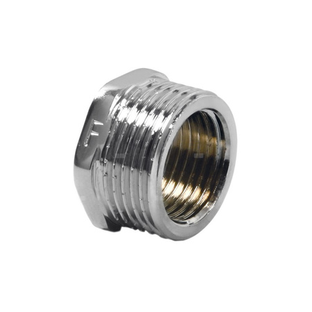 Redukcja FERRO, mosiądz (chrom), 1/2'' x 1/4'' (GZ x GW)