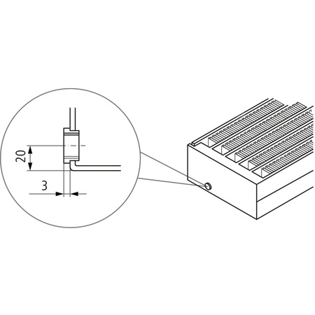 Konwektor Kermi V-Konvektor Typ22 BH210x122x1800mm QN1759, weiß, 6 bar, o. Abd., Vent. re