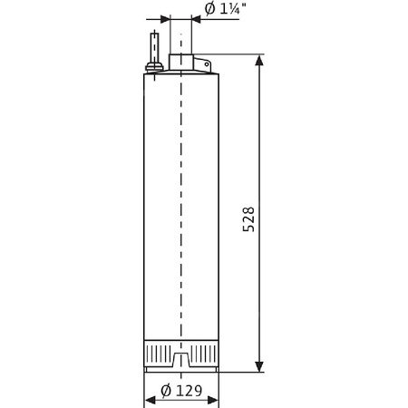 Pompa głębinowa 3-fazowa WILO Sub TWI 5-306DM częstotliwość 50 Hz, moc 0.75 kW 2.3 A, prędkość obrotowa 2810 obr/min