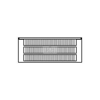 Konwektor Kermi Kon m. Str. Typ33 BH210x194x5600mm QN8019, weiß, 6bar, m. Abd., AB Uni.