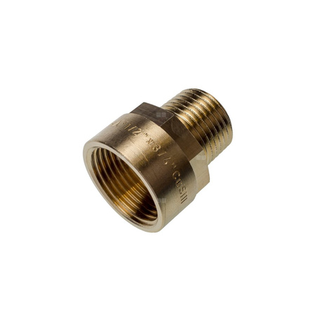 Nypel SANHA PURAFIT redukcja, mosiądz, 1/2'' x 3/4'' (GW x GZ)
