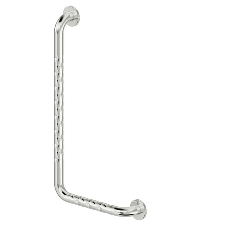 Poręcz ścienna Koło Lehnen Funktion, B37.5cm, H68cm, T8cm, lewa, stal nierdzewna gładka